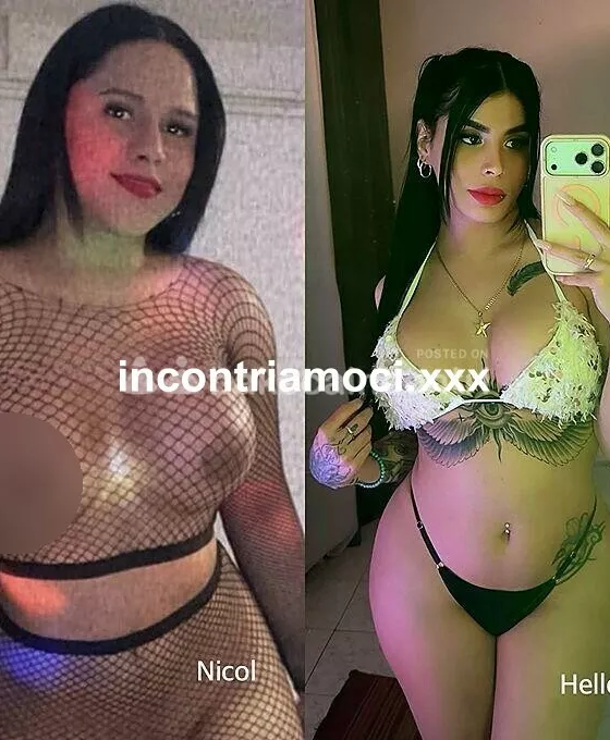 escort.it - PRIMA VOLTA A MANTOVA💟COPPIE DI TRANS:NICOL ED HELLEN💟ATTIVE GIOCHERELLONE DOTATE E SEMPRE CARICA FOTO REALE💯%